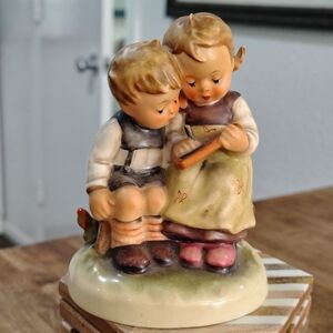 Vintage 1956 Hummel #346 "Smart Little Sister" Boy Girl Slate/ Chalkboard GOEBEL